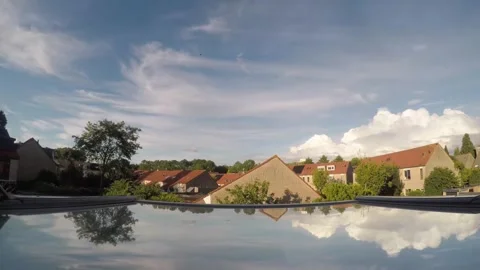 Time lapse of moving cirrus clouds Stock Footage 342994545