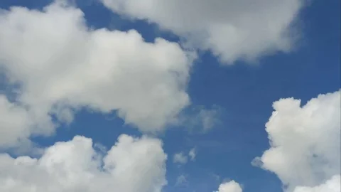 TIME LAPSE of moving cloud from blue sky sunny to darken cloudy sky Stock Footage 81016135