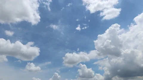 Time Lapse Of Moving Cloud From Blue Sky Stock Footage 133112014