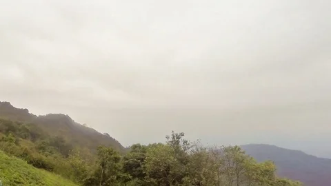 Time lapse of moving cloud on mountain in cloudy day Stock Footage 71505210