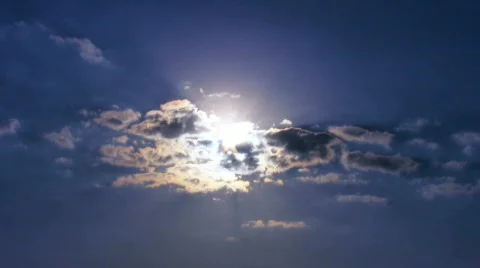 Time Lapse Moving Clouds 4 HD Video stock 401816