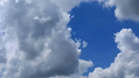 Time-lapse moving clouds above dramatic moody sky Stock Footage 81264856