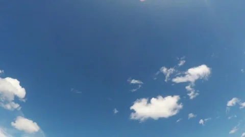 Time-lapse moving clouds and blue sky Stock Footage 79586101