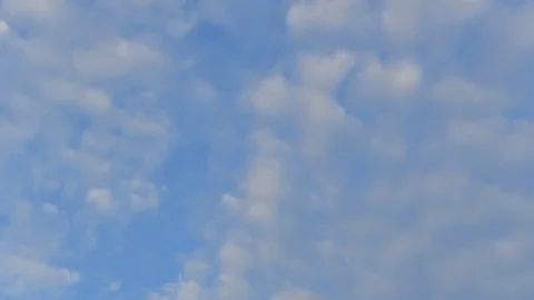 Time lapse- Moving clouds and blue sky. Stock Footage 80411220