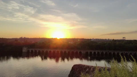 Time lapse of Moving clouds and sunset. motion of clouds at Sunset Stock Footage 133348356