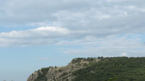 Time Lapse with moving clouds Stock Footage 31858754