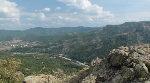 Time Lapse with moving clouds Stock Footage 31860217