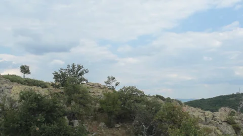 Time Lapse with moving clouds Stock Footage 31860281