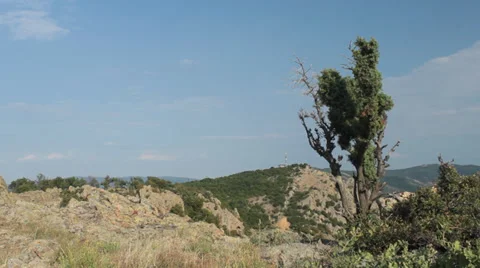Time Lapse with moving clouds Stock Footage 31860815