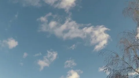 Time lapse of moving clouds Stock Footage 80886130