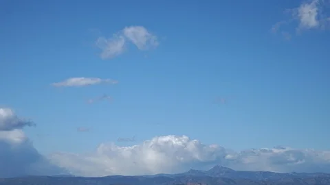 Time lapse of moving clouds Stock Footage 125894799