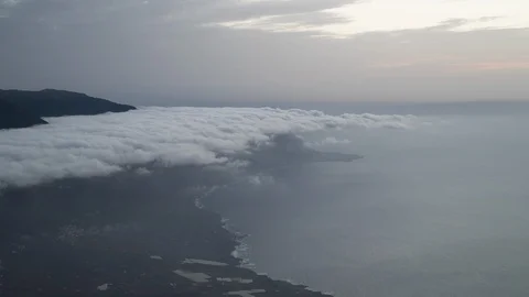 Time Lapse of the moving clouds at sunset Stock Footage 115575396