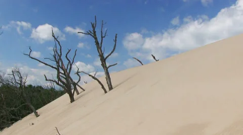 Time Lapse in Moving Dunes National Park Stock Footage 30321114