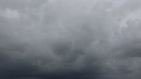 Time Lapse of Moving Forward Black Cloudy Sky Before the Storm Stock Footage 132909167