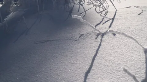 Time lapse of moving shadows on the snow. Vídeo Stock 336003696