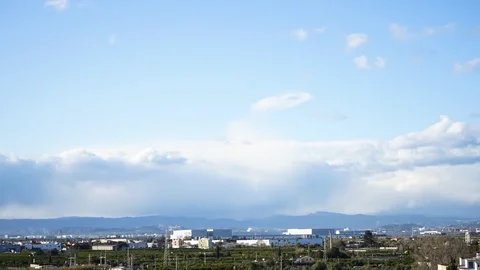 Time lapse of moving storm cloud Stock Footage 125655683