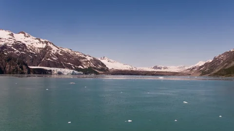 Time-lapse moving through Glacier Bay, Alaska on a cruise ship. Stock Footage 52218357
