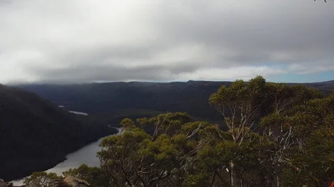 Time-lapse on Mt field in Tasmania Stock Footage