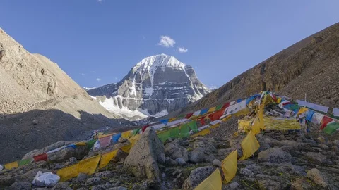 Time-lapse of Mt. Kailash Stock Footage