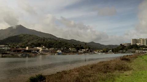 Time lapse of Mt Tamalpais from afar Stock Footage 36652147
