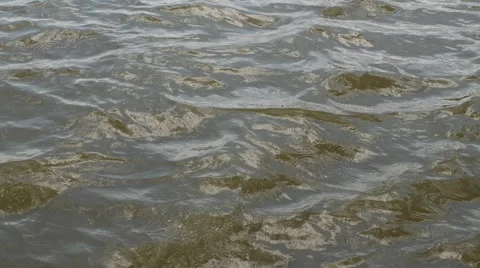 Time Lapse of Muddy Waves Rushing By Video stock 1239840