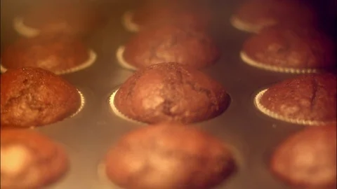 Time Lapse Muffins 
Baking In The Oven Video stock 72094820