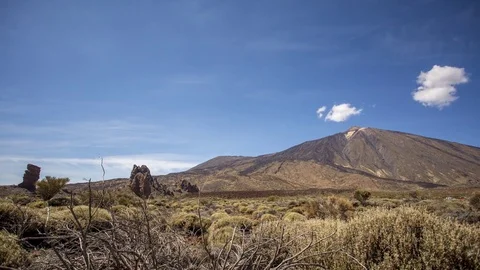 Time lapse of Nationa Park Teide, Tenerife, Canary Islands, Spain Stock-Footage 82348529