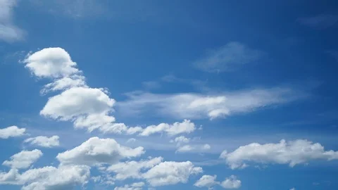 Time lapse nature blue sky with sunny day good weather Stock Footage 122588331