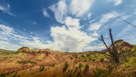 Time Lapse in New Mexico Desert at High Noon Stockbeeldmateriaal 95451908