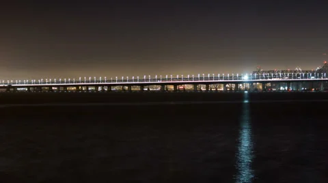 Time lapse of the new span of the San Francisco Bay Bridge n. view Video stock 39594522