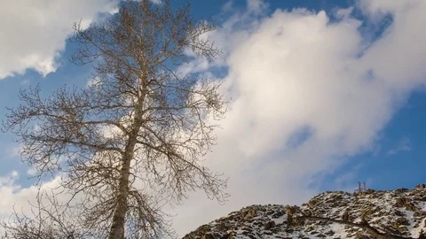 Time-lapse, nice mountain clouds time lapse Stock Footage 72593849