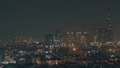 Time Lapse of Night City Video stock 236994877