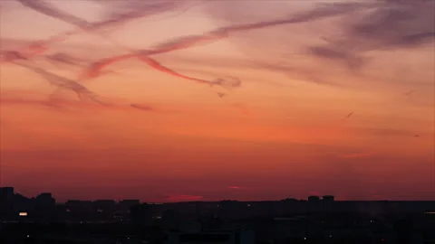 Time lapse of night city Stock-Footage 258845445