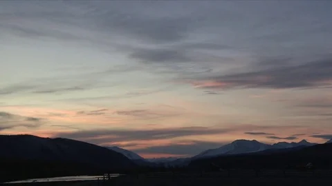 Time Lapse Night Clouds Mongolia Stockbeeldmateriaal 83808632