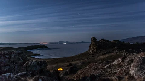 Time lapse from night to day. Stock Footage 49285955