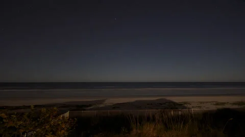 Time Lapse - Night to Day Overlook Beach Stock Footage 39567786