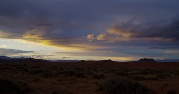 Time lapse of night descending on the desert, Capitol Reef NP Stock Footage