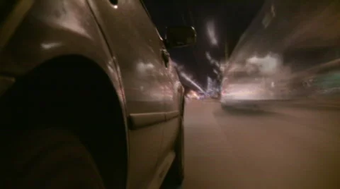 Time lapse night driving Stock Footage