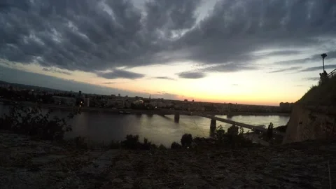 Time-lapse Before Night Stock Footage 143260406