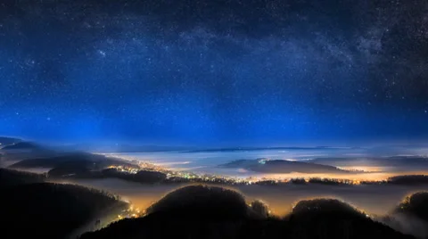 Time Lapse Night Horizon Stock Footage 39829244