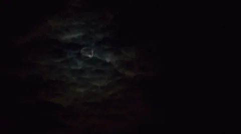 Time lapse of night moon Stock Footage 27591903
