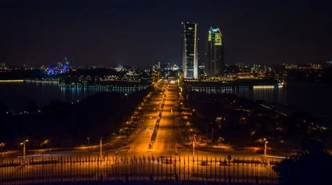 Time lapse of night in Putrajaya. Stock Footage 67431867