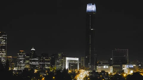 Time lapse night Santiago de chile Stock Footage 55530160