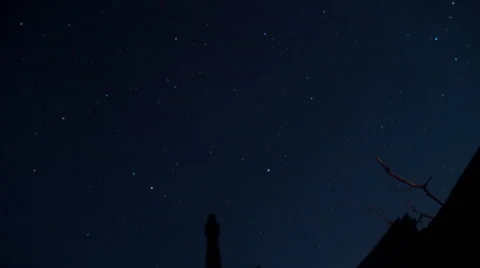 Time-lapse night sky 01 Stock Footage 41335332