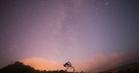 Time-lapse of the night sky. Cyprus Stock Footage 92840268