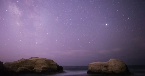 Time-lapse of the night sky. Cyprus Stock Footage 92858896
