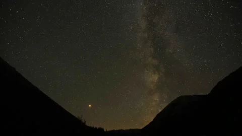 Time lapse of the night sky filled with stars. Stock Footage 327169103