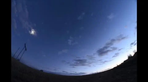 Time lapse night sky Stock Footage 9746532