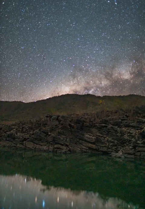 Time-Lapse of the Night Sky Stock Footage 270027605