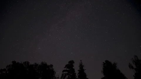 Time-lapse of the night sky full of stars Stock Footage 342142714